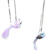 Juguete para gato Molestar gato Juguete de pájaro Gato Colgante Ajustable Pluma Ventosa Cabezal de repuesto Ratón auto-jugable