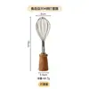 Gadget Criativo de Cozinha para Assar com Cabo de Madeira, Escorredor de Macarrão, Batedor de Ovos, Conjunto Amassador de Comida para Bebê Doméstico