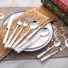 Vajilla de acero inoxidable para comida occidental transfronteriza, cuchillo, tenedor, cuchara, caja de regalo, cuchara de acero inoxidable con rosca, vajilla de cerámica para regalo, venta al por mayor