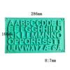Molde de Silicona Horizontal Doble Letra para Chocolate Decorativo Galleta Pastel Molde para Hornear Molde de Epoxi DIY