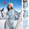 Traje de Esquí Otoño e Invierno Transfronterizo Deportes al Aire Libre Ropa Interior Térmica de Manga Larga Ajustada Transpirable Ropa de Fitness Yoga