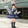 Vestido Lolita de Manga Larga Disney Zootopia Judy Oficial de Policía Princesa para Niñas, Tallas Pequeña y Mediana, Ropa de Primavera y Otoño