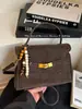 Bolso Retro Maillard Marrón para Viajes Diarios de Mujeres 2026 Nuevo Bolso de Hombro Cruzado de Gran Capacidad Bolso Tote de Alta Gama