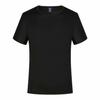 Playera de Color Sólido Cuello Redondo Manga Corta Venta Directa de Fábrica de Secado Rápido con Logo Estampado Camiseta Cultural Ropa de Trabajo Traje para Correr Maratón con Texto Estampado