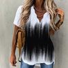 Aliexpress Comercio Exterior Amazon Transfronterizo Ropa Europea y Americana Temperamento Nueva Ola Cuello Camisa Estampada Manga Corta Mujer