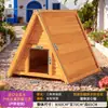 Casa multi-gatos estilo vila para exterior, tamanho grande e extra grande, abrigo espaçoso para gatos, casa de gato integrada para exterior