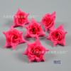 Coreano- estilo pequeno- chifre rosa cabeça de flor simulação rosa flor atacado decoração de casamento flor artesanal diy flor videira floresta grinalda