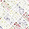Paquete de Pegatinas Transparentes de Pétalos Florales, Diseño Realista de Plantas y Flores, Decoración de Paisaje Impermeable para Bricolaje, Pegatinas para Material de Journaling