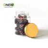 Snacks Infantiles de Grado Alimenticio, Galletas, Dulces, Dátiles Rojos, Frasco de Plástico Transparente, PET-280ml Botella Hexagonal de Diámetro Grande