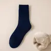 Calcetines de Lana para Hombre, Resistentes al Frío, Temporada de Otoño e Invierno, Calcetines de Longitud Media, Calcetines Largos Gruesos, Forrados de Vellón, Anti-Olor, Venta al por Mayor, Hasta la Pantorrilla, Cálidos