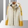 Chaqueta de montañismo para exteriores, tres en uno, gruesa, cálida y desmontable, de dos piezas, para hombre y mujer, para otoño e invierno.