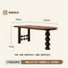 Mesa de Comedor de Madera de Fresno para Apartamento Pequeño de Platino Australiano Antigua Mesa de Isla de Pared para el Hogar Mesa de Comedor para Sala de Estar Escritorio Mesa Integrada