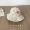 Bonito Sombrero de Pescador para Bebé Niña Gato, Delgado de Primavera y Verano, Secado Rápido, Transpirable, Protección Solar, Ala Ancha