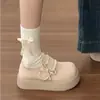 Elegantes Zapatos Cerrados de una Sola Correa 2026 Zapatos Slip-On de Moda Europeos y Americanos para Combinar con Faldas Versátiles Zapatos Mary Jane