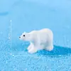 Paisaje Micro Mini Simulación Miniatura Figura de Oso Polar Accesorios de Decoración Bola de Cristal DIY Adornos Pequeños de Escritorio