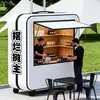 Loja Pop-Up da Moda, Belos Quiosques de Exposição no Mercado, Pontos Criativos para Fotos, Criando Exposições de Quiosques Temáticos, Designs de Exposição Personalizados