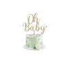 Bienvenida Transfronteriza Baby Shower Revelación de Género Bandera Banner Dorado para Fiesta de Baby Shower