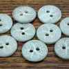 Botones de concha de hibisco gris verdoso natural y elegante para vestidos, suéteres, materiales de manualidades DIY, ropa, zapatos y calcetines