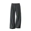 Pantalones de traje para hombre estilo Old Money, nuevo diseño coreano 2026, holgados y casuales, con caída fluida y corte recto
