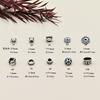 Plata s925 accesorios diy espaciador vintage cuentas espaciadoras cuentas de posicionamiento cuentas de pulsera de cristal tejidas a mano cuentas sueltas accesorios