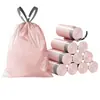 Bolsas de basura con cordón para el hogar, bolsas de basura blancas engrosadas, tipo desprendible, bolsas de plástico grandes para uso en cocina y dormitorio