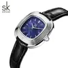 Reloj de pulsera de cuarzo elegante para mujer con correa de cuero SK impermeable venta al por mayor de fábrica reloj de pulsera transfronterizo 0216