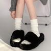 Meias femininas outono e inverno meias felpudas imitação de agulha grossa meias de cano médio recomendadas no Little Red Book meias da moda meias de skate meias de algodão femininas atacado