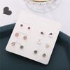 6 Pares de Brincos para Meninas Personalidade All-match Brincos Semana Brincos AliExpress Ortografia Mais Explosões