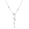 Collar de plata de ley S925 con concha de plata, hermosa cadena de clavícula con borlas, diseño de nicho simple para mujer, dulce transmisión en vivo popular en línea de moda