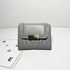 Cartera Nueva Corta para Mujer Transfronteriza, Color Sólido Simple, Bordado Vintage de Alta Gama, Cartera para Mujer con 70% de descuento, Al por Mayor en Stock