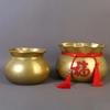 Cesta de Flores Balde Saco da Sorte de Ano Novo Vermelho Chinês Cornucópia Vaso de Cevada Dourada Ornamentos de Flores Reais