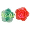 Múltiples Opciones Disponibles~ Parches de Resina de Colores Arcoíris Semitransparentes Luminosos Flor de Rosa Materiales para Accesorios de Joyería DIY Venta al por Mayor