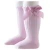 11 Colores para Elegir, Recomendados para Primavera y Verano, Calcetines de Malla para Bebé con Lazo Grande, Calcetines Hasta la Rodilla Estilo Lolita de Princesa de Media Pantorrilla