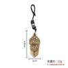 Llavero colgante chino de latón con ocho diagramas de Tai Chi, edicto del mediodía, amuleto de la paz, joyería