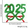 Óculos de Natal 2025 Decoração de Festa Infantil Suprimentos Decorações de Natal Adereços para Fotos Armações de Óculos de Rena