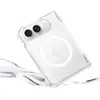 Funda de Teléfono Magnética Acrílica Transparente 18Duo para iPhone, Pantalla Plegable, Cubierta Completa Anti-Caídas Apple