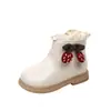 Dr. para Niñas. Botas Lindas de Princesa Estilo Coreano Nuevas Otoño/Invierno 2026 para Niñas Pequeñas y Niños Pequeños Botas de Caña Baja Antideslizantes Modernas