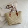 Bolso bandolera de estilo francés, tejido, para mujer, bolso de mano de gran capacidad para ir al trabajo, bolso de playa para vacaciones, cesta de verduras para mujer