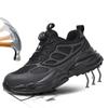 2025 Cuatro Estaciones Nuevo Venta al por Mayor Transfronteriza Zapatos de Protección Laboral Antiaplastastamiento y Antipinchazos Norma Europea Puntera de Acero Zapatos de Protección para Pies Modelos de Moda para Hombre y Mujer