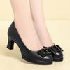 Sapatos Cheongsam de Peça Única para Mulheres para Dropshipping, Combinados com Calças de Perna Larga, Sapatos Individuais Femininos, Saltos Altos de Passarela, Sapatos de Couro Femininos Slip-On