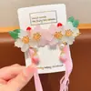 Acessórios de Cabelo Estilo Antigo, Simples Enfeites de Cabelo Infantis, Presilhas de Cabelo de Jade para Meninas Hanfu, Presilhas de Cabelo Clássicas com Borla, Acessórios para Trajes Antigos, Presilhas Laterais