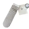 26 Calcetines Nuevos de Principios de Otoño para Mujer con Parche de Corazón de Lunares, Calcetines de Media Caña para Mujer, Calcetines de Algodón de Color Sólido Estilo Japonés de Media Caña Holgados