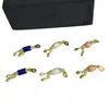 Ágata Listrada Natural Lápis Lazúli Pérola Contas Cilíndricas Incrustadas com Acessórios de Cobre Pingente DIY Acessórios Originais para Pulseira Colar