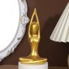 Figura de Niña de Yoga de Arte Abstracto de Nicho Transfronterizo para Sala de Estar, Mueble de TV o Vinoteca, Artesanía de Resina Decoración Tridimensional para el Hogar