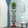 Estante de Esquina L7 para Mueble de Esquina de Sala de Estar, Esquina de Dormitorio, Estante de Almacenamiento de Esquina Redondeada, Almacenamiento Triangular Multicapa para Cocina
