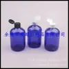 Garrafa pet azul 300ml garrafa de hidrolato 300ML tampa flip-top garrafa cheinha garrafa de shampoo garrafa de sabonete líquido