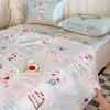 Colcha de Verano de Seda Helada Estilo Coreano, Colcha de Aire Acondicionado, Colcha Delgada de Seda Helada de Verano, Colcha Individual de Verano, Núcleo de Colcha Lavable a Máquina