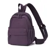 Mochila Versátil de Moda para Mujer 2026 Mochila Casual Simple de Doble Hombro Bolsa de Tela de Nylon Repelente al Agua