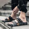 Comercio Exterior Tallas Grandes Pantuflas para Hombre Verano para Exterior Deportes Antideslizantes Sensación Dung Sandalias de Coco de Suela Gruesa para Hombre Ciberfamosas