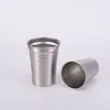 Taza de cerveza de acero inoxidable para exteriores, taza de cerveza portátil de una sola capa con borde enrollado para acampar, adecuada para barbacoas, picnics y fiestas; duradero y resistente a la rotura